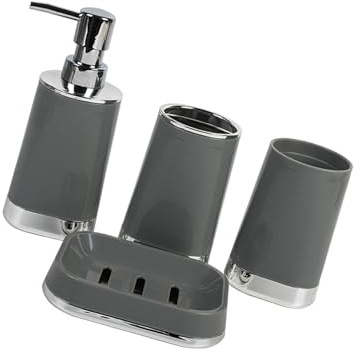 omiinitio Ensemble de systèmes d'organisation de salle de bain - Panier suspendu - Papier toilette - Porte-brosse à dents hygiénique - Installation sans effort - Solution de rangement pour salle de