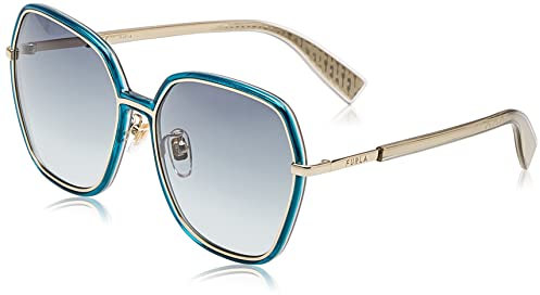 Furla SFU539 Sunglasses, Oro Chiaro Lucido, 58 Unisex-Adulto