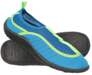 Mountain Warehouse Bermuda Kids Aqua Shoes - Neoprene Swim Shoes, Mesh Panels Wet Shoes, Lightweight Water Shoes, Slip On - Spring Summer, Beach, Water & Diving Dark Blue Junior Shoe Size 5