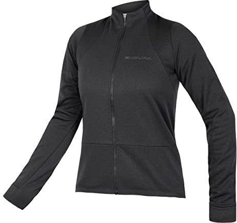 Endura Womens GV500 Gravel Cycling Jersey Long Sleeve Black, Medium