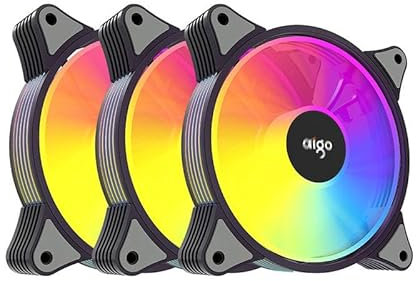 Aigo AR12 ARGB Computer Fan set 3in1 120x120 (nero)