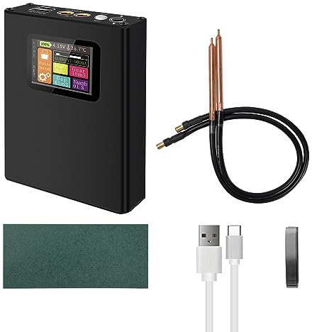 Spot Welder, Docreate 30 Levels Adjustable Handheld Spot Welder with LCD Screen, Portable Rechargeable DIY Mini Spot Welding Machine with Nickel Belt and Spot Welding Pen for 18650