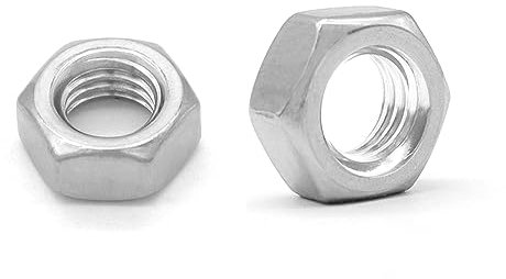 YDHfdc 50 Piezas M8 Tuercas Hexagonales 304 Tuerca de Acero Inoxidable Tuerca Hexagona para Tornillos, Pernos Roscados y Varillas Roscadas
