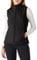 Outdoor Ventures Softshell Weste Damen Ärmellose Jacke Laufweste Leicht Winddicht Warm Fleeceweste Stehkragen Sport Golf Weste mit 4 Taschen für Wandern Camping Schwarz 3XL