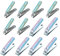 RIMEI Fingernail Nail Clippers Bulk Buy,Gradient Carbon Steel Toe Nail Cutter Set,Manicure Pedicure Tools, Sturdy Thick&Ingrown Nail Clipper Trimmer Kit Wholesale(12 Count)