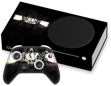 Head Case Designs Offizielle The Joker DC Comics Arkham Asylum Darsteller Kunst Vinyl Haut Gaming Aufkleber Abziehbild Abdeckung kompatibel mit Xbox Series S Console and Controller Bundle