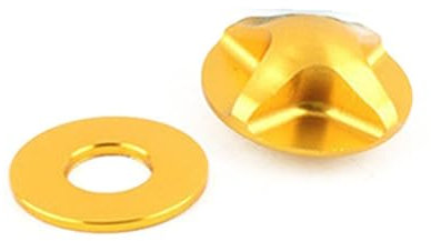 AISHANBAIHUODIAN Mountainbike Fahrrad Gabel Luft Ventil Abdeckung/Kappe OD 24mm Fit for Fox SR SUNTOR Aluminium Legierung Radfahren zubehör (Color : Gold)