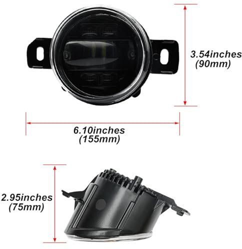 LYCREW Auto-Nebelscheinwerfer für Clio II 2002-2005, linke/rechte Nebelscheinwerferbaugruppen, Autoteile