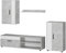 Vicco Wohnwand Berno, TV-Wand, Beton/Weiß, 4er Set