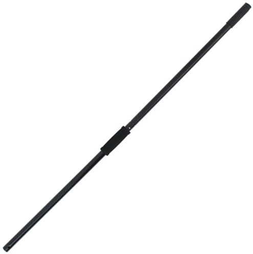 vidaXL Steel Pitchfork Handle Ø3.5x127.5 cm - -, Non-Slip Rubber Grip, Easy Attach Design, Farming Accessory
