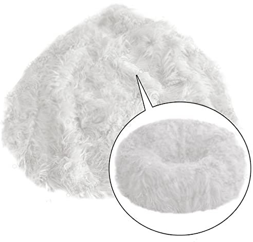 SXBCyan Flauschiger Sitzsackbezug Aus Kunstfell Keine Füllstoffe, Sitzsack, Hocker, Ottomane, Boden, Ecksitz, Puff, Sofa, Lounge, Liegestuhl(J,100cm)