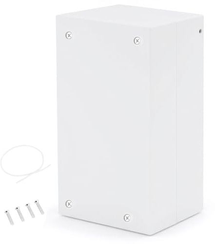 Anschlussdose,Abzweigdose Wasserdichtes IP65 Abzweigkasten ABS Elektrisches Anschlusskästen DIY Kunststoff Fall Verdrahtungs Verteilerkasten flach Aufputz Schalter Box(26.3 * 18.5 * 10cm)