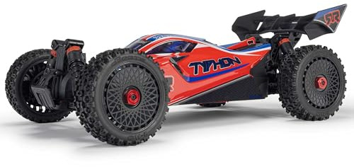 ARRMA Typhon 223S 4X4 RTR Brushless Speed Buggy 1:8, 2S & 3S-fähig, Spektrum DSC, 80+ km/h, wasserdicht, Red