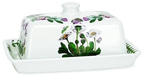 Portmeirion Botanic Garden Covered Butter,18cm x 13cm/7 x 5