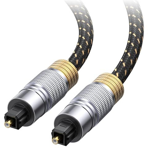 Cable Matters Premium Optical Audio Cable 6ft (Toslink Optical Cable for Soundbar, Digital S/PDIF Cord) - Ideal for Hi-Fi Audio with Samsung, Sonos, Sony, Bose Soundbars, 6 Feet