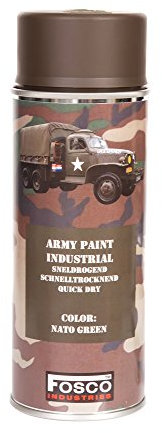 Monstercolors Army Spray Paint 400ml NATO Verde militare veicolo vernice mimetica paintball airsoft