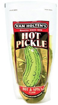 Van Holten's Large Hot And Spicy Pickle In A Pouch (Pack Of 12)