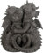 Süsser Gartendrache verliebt Drache Figur Gartenfigur 25 cm