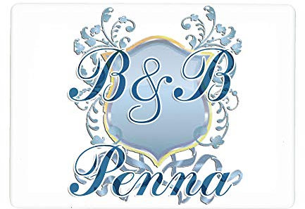 Numero civico in Ceramica - B&B - Personalizzato, Made in Italy (13 x 18 cm)