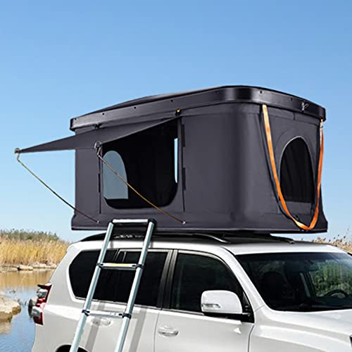 LKW-SUV-Camping-Dachzelt mit Leiter, wasserdichtes Hartschalen-Dachzelt für den Außenbereich, Aluminiumlegierung, Dachzelte für Camping, großen Raum, geeignet für 2-3 Personen (Color : Style2)