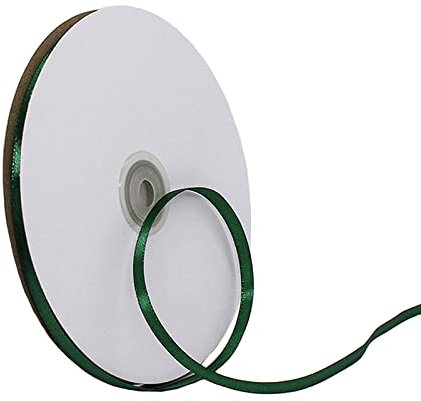 91m Satinband Geschenkband Dunkel Grün 6mm Breit,Seidenband Luftballon Band Dick Schleifenband Satin Dekoband Geschenkverpackung Deko Band Stoffband für Halloween Weihnachten Hochzeit Taufe Geburtstag