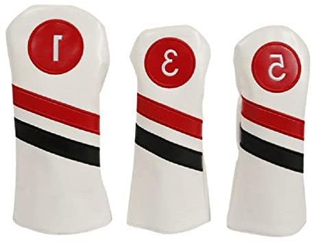 Copritesta per mazze da golf, per driver/legni da fairway/ibridi, accessori da golf, adatto a tutti i driver Fairway e mazze ibride, copri mazze da golf per Woods-Driver