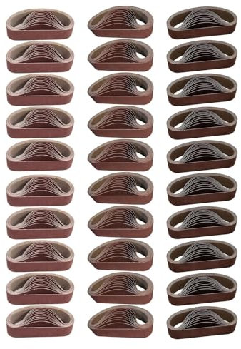 13 X 1.2 Inch Sanding Belts,30PCS Aluminum Oxide Sanding Belt Assortment for Belt Sander,10 Each of 80 240 800 Grit,Dark Red, Belt Sander Tools for Grinding,Wood, Furniture,Woodworking,Metal Polishing