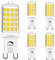 GOHDLAMP G9 LED Dimmbar 4W Natürliches Tageslicht, 230V 4W Entspricht 40W Halogenlicht, 4000K AC 230V 450lm CRI > 85 kein Flimmern 360-Grad Winkel, Keramik-Bi-Pin-Sockel G9-Glühbirne Lampen 5er
