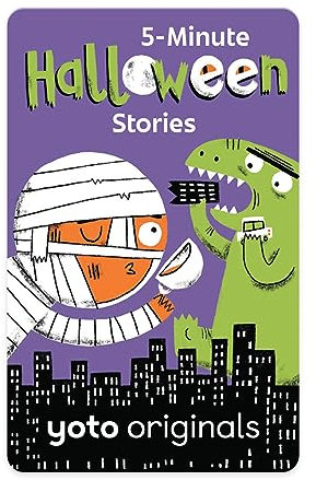 YOTO 5-Minute Halloween Stories – Kids Audio Card for Use with Player & Mini All-in-1 Audio Device, Screen-Free Listening with Fun Spooky Stories for Playtime, Bedtime & Travel, Ages 5+