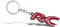 KAnduo Porte-clés de Voiture Compatible avec pour Peugeot RC 205 207 206 208 GT 308 306 206 208,11.4 * 2.4 CM-B