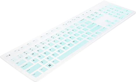 Uonlytech 2 Pcs Silicone Keyboard Skin for Kb216 Km636 Optiplex 5250/3050/3240/5460/7450/7050 3475/3670/3477 Protective Cover