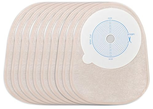 CELECARE Colostomy Bags 30PCS,15mm-65mm Cut-to-Fit,One Piece ostomy Disposable Pouch Ostomy Supplies for Ileostomy C001,Travel Backup