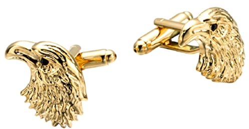Adler-Manschettenknöpfe für Herren, Amerikanischer Weißkopfseeadler Manschettenknöpfe, Wikinger-Adler-Manschettenknöpfe, Goldene Adler-Hemd-Smoking-Manschettenknöpfe, Punkrock-Manschettenknöpfe