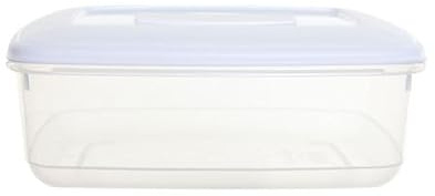 Q&H - Rectangular Food Storage Container - Fridge Owen Dishwasher Safe - Plastic Reusable Food Prep Containers With Lid - Stackable, Airtight, Leak Proof Storage Box - School & Office Use ((0.8L))