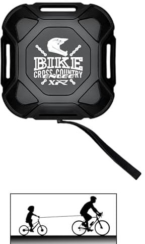 ENLEE Mountain Bike Tow Strap for Kids, Auto-Retractable Outdoor Riding Parent-Child Tow Rope with One Hook