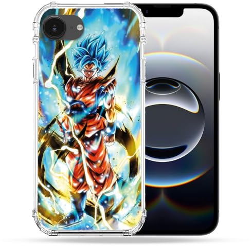 Cokitec Verstärkte Schutzhülle für iPhone 16e, Manga, Dragon Ball Sangoku, Weiß