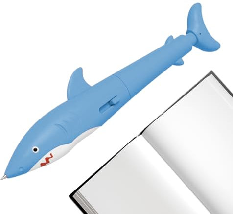Nuytghr Pen That Sprays, Water Spraying Ballpoint Pen, Shark Shaped Novelty Gadget, Fun Practical Design, Easy to Use, Ideal for Coworkers, Kids, Friends, 5.71x1.18x0.79 Inches