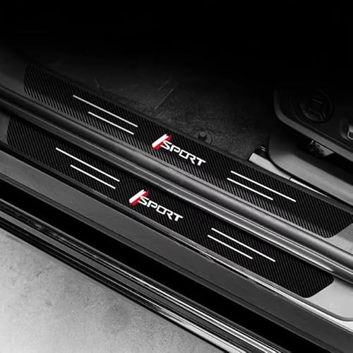 WENINETIES Auto Einstiegsleisten Schutz für BMW 3er E91 2005-2013, Kohlefaser Aufkleber Anti-KratzTrim Türschweller Trittplatten Styling Zubehör, 5 Stück