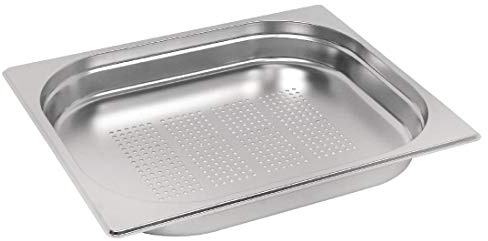 Vogue E698 Edelstahl perforiert Gastronorm 1/2 Behälter, 40 mm