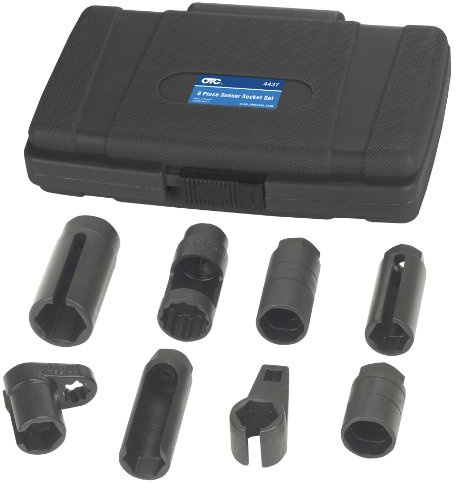 OTC 4437 8-Piece Sensor Socket Set | Compatible with a Wide Variety of Automotive Sensors Including Oxygen Sensors, Vacuum Switches, Oil Pressure, and More