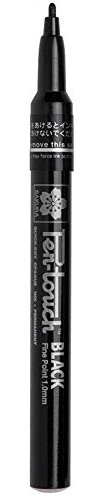 SAKURA PenTouch Low Odor Xylene-Free Permanent Paint Marker, 1 mm Fine Tip, 138 mm, Black