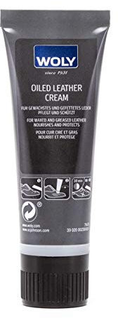 Woly Oiled Leather Cream 75ml - Care cream for waxed and greased leather - (001) colorless