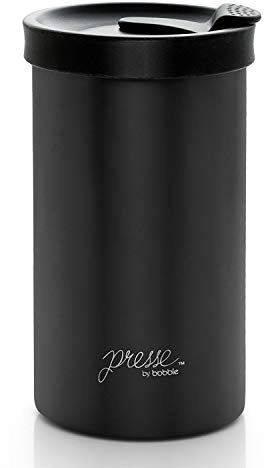 Bobble BTC000100E006HGB French Coffee Press and Insulated Stainless Steel, Black