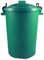Easy Shopping 85 Litre 85L Extra Large Colour Plastic Dustbin Garden Bin Clip on Locking Lid Heavy Duty for Rubbish Recycle Waste Animal Feed Storage Unit (2, Green)