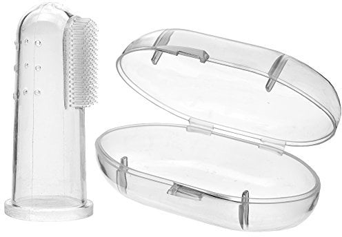 Original Fingerzahnbürste zum Zähneputzen - Zähne putzen lernen mit Baby Fingerling Zahnbürste (3 Stück)