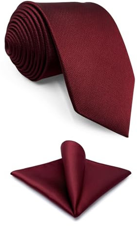 Shlax&Wing Einfarbig Color Rot Burgundy Hochzeit Mehrfarbigs For Männer Classic Krawatte Fashion