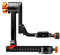 Walimex pro Aluminium Gimbal Head Stativkopf A20 - Hochwertiger 360 Grad Panorama Stativkopf Affenschaukel mit Arca Schnellwechselplatte,Traglast 20 kg, mit Tasche, für DSLR DSLM Spektiv Objektiv
