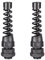 sourcingmap 2Pcs PG7 Cable Gland Black Waterproof Plastic Joint with Strain Relief for 3mm-6.5mm Dia Wire