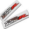 CBR 125 R Silber Chrom und Rot auf Schwarz Aufkleber Aufkleber Grafiken X 2