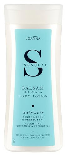 JOANNA Sensual Körperlotion für Frauen - mit Ziegenmilch und Präbiotika - Balm - Feuchtigkeitsspendend - Damen - Bodylotion für trockene Haut - Körpercreme - schnell einziehend - 200 g